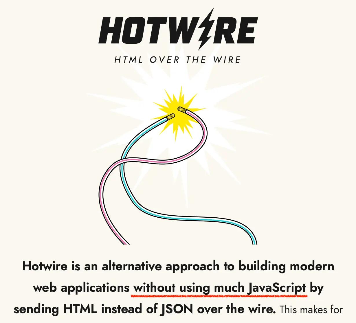 hotwire-without-much-javascript